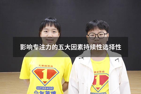 影响专注力的五大因素持续性 选择性